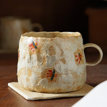 Load image into Gallery viewer, Hand Retro Rough Pottery Coffee Cup Spoon

