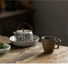 Load image into Gallery viewer, Iron Glaze Creative Ceramic Handle Coffee Mug
