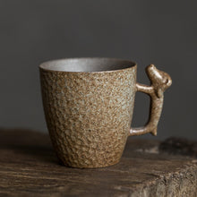 Load image into Gallery viewer, Iron Glaze Creative Ceramic Handle Coffee Mug
